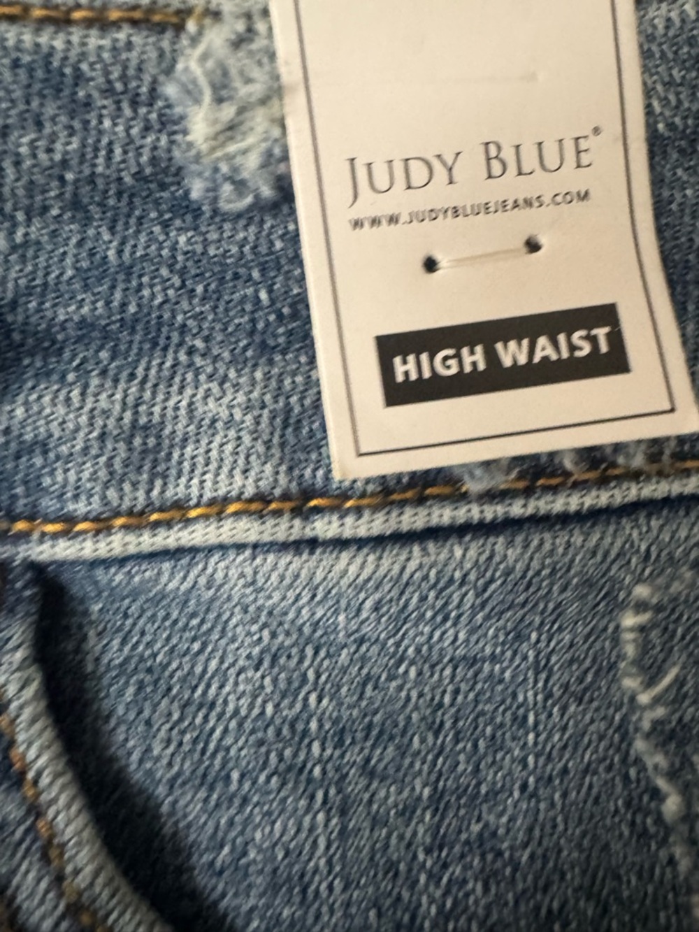 Judy Blue Printed Pocket Lining High Rise Cut Off Shorts Size XL - Picture 5 of 10